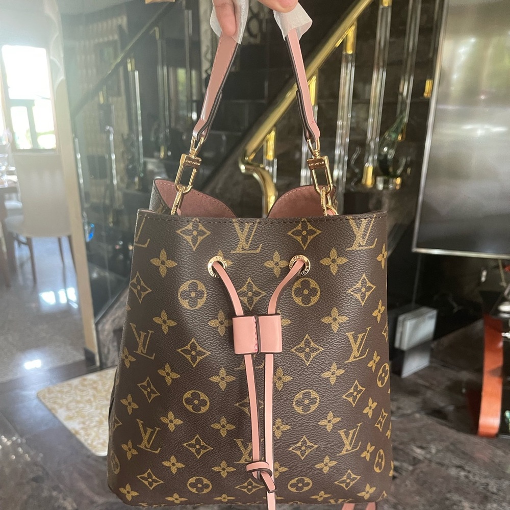 FASHION Louis Vuitton Monogram Brown and Pink Shoulder Bag - Picture 4 of 17